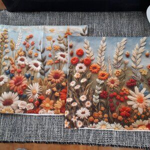 Set of two cushion covers - Floral pattern